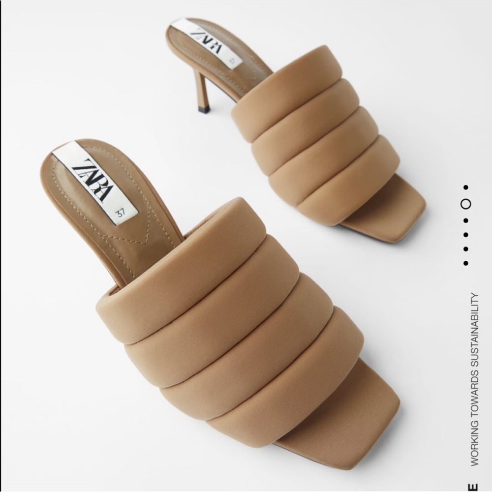 Zara quilted sandals